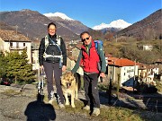 23 A Lepreno (830 m) con vista in Menna e Arera innevati